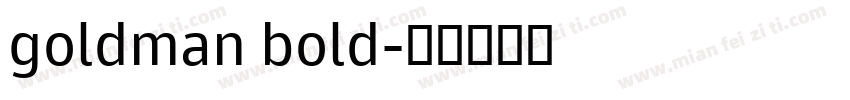goldman bold字体转换